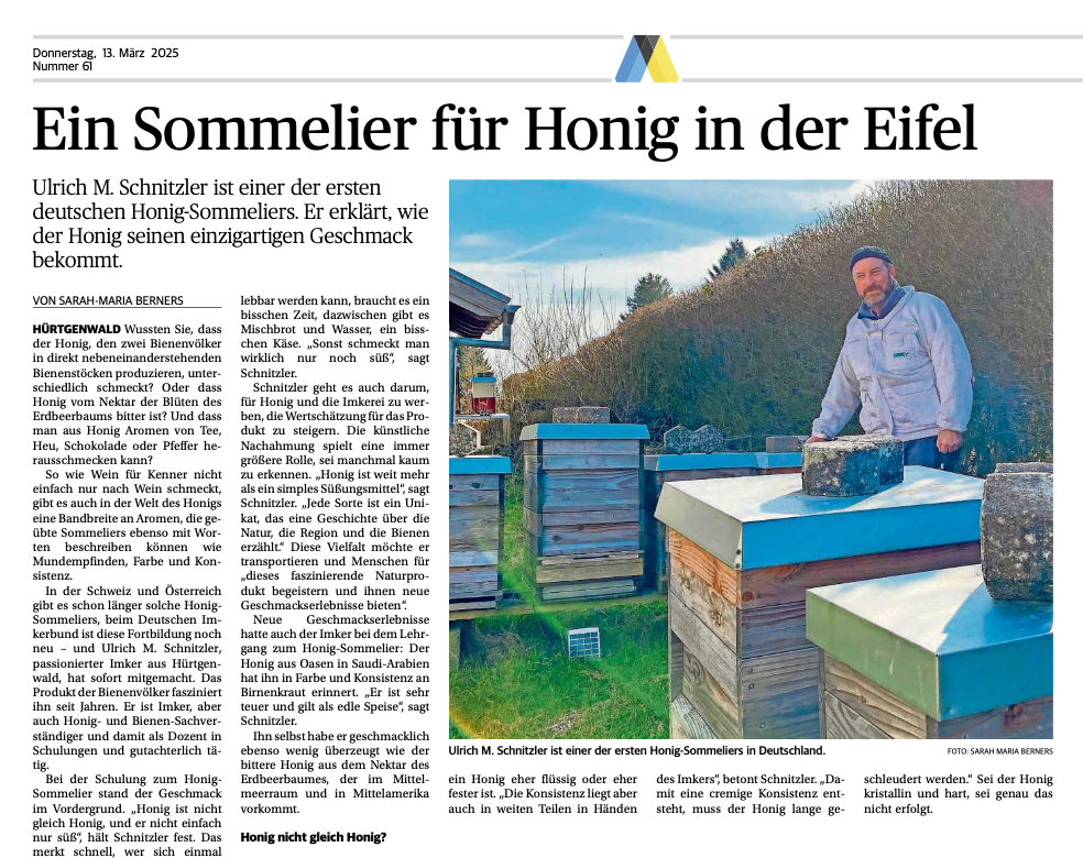 Zeitungsartikel AZ 2025